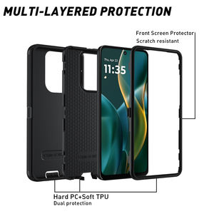 <span class=keywords><strong>Coque</strong></span> de téléphone personnalisée en gros pour iPhone 15 Pro Max 3 en 1 Protection <span class=keywords><strong>Otter</strong></span> étui antichoc pour Moto G stylet 2025 sans support - Product Image 4