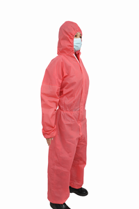 Vêtements de protection jetables imperméables et antistatiques <span class=keywords><strong>pour</strong></span> la transformation alimentaire et la viande, combinaisons EPI niveau C, protection contre les éclaboussures limitées - Product Image 2