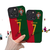 Non. Coque de téléphone 3D UV peinte à l'effigie d'équipes de football pour iPhone 11 Pro Max/12/13/14/15/16 Plus, en PC antichoc