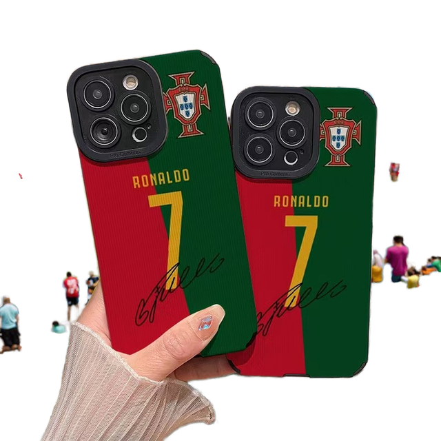 No. 7 Football Team 3D UV Painted Sports Design Phone Case for 11 Pro Max/12/13/14/15/16 Plus PC Material Shockproof