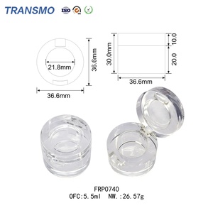 Pot vide en plastique PP mat pour crème visage et baume à lèvres avec couvercle pour fournisseur d'emballages cosmétiques - Product Image 2