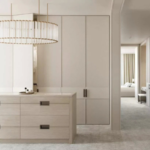 Meubles de chambre à coucher modernes contemporains bon marché en MDF, dressing avec porte coulissante - Product Image 5