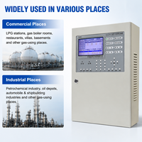 Panneau de commande d'alarme de gaz industriel CAATM CA-2100, système de détection de gaz à plus de 600 points, communication RS485, écran tactile