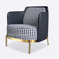 Canapé et fauteuils modernes pour hall d'hôtel, en tissu et cuir, fauteuil individuel pour salon, mobilier confortable pour chambre à coucher