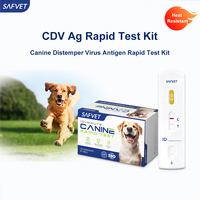 Kit de test rapide CDV Ag pour la détection de la maladie de Carré chez le chien, détection des pertes nasales et oculaires, vente en gros OEM pour vétérinaires, kits de diagnostic rapide CDV Ag