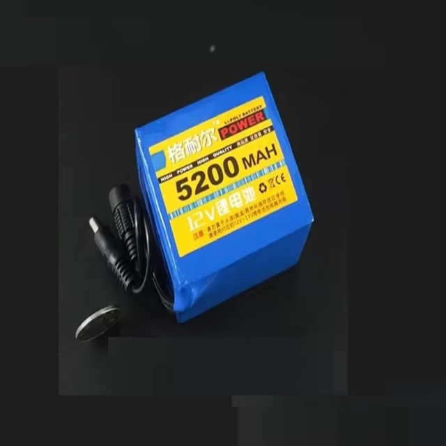 Genaier 12V 18650 Rechargeable Lithium Battery Pack, Special for LED Lights, Cameras and Router Power Supplies C610
