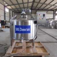 Offre Spéciale de fabrication de fromage automatique 500L Machine haute productivité traitement laitier réservoir de fromage avec composant moteur de base