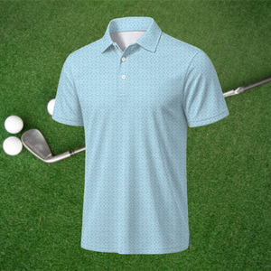 Polo de golf léger et décontracté pour hommes et femmes, avec logo personnalisé, uniforme d'équipe, impression intégrale, anti-humidité et séchage rapide - Product Image 4
