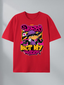 Camiseta de Dibujos Animados con Estampado de Excusas, 100% Algodón, Almacén de EE. UU., 7 Colores - Product Image 5