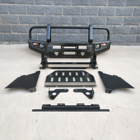 Pare-chocs avant Hilux 2013 4x4 tout-terrain avec barre de protection, kit de feux antibrouillard, pare-chocs robuste en acier avec protection