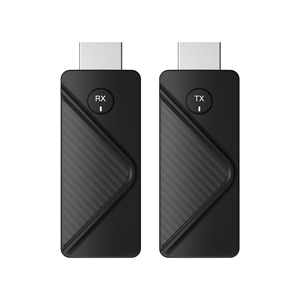 Kit d'extension <span class=keywords><strong>HDMI</strong></span> sans fil 5G 1080P 50M émetteur-récepteur point à point en fibre de carbone avec bouton de couplage et fonction de projection d'écran - Product Image 1