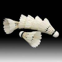 Volant de badminton professionnel de qualité supérieure, en plumes d'oie de classe A+, avec tête en liège, fabrication directe d'usine, super durable, OEM