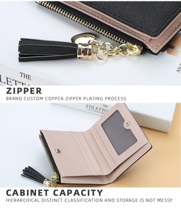 New Style Hot-selling Short Section Heart-shaped <strong>Metal</strong> Chain Zipper <strong>Wallet</strong> for Women Fashional Lady Coin Purse Card Case - Product Image 6