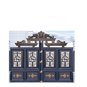 Nouvelle conception en aluminium Porte coulissante Conception d'usine Entrée de jardin Porte de maison en aluminium Porte automatique <span class=keywords><strong>Prix</strong></span> - Product Image 1