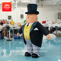 Mannequin gonflable de costume de smoking pour homme - Tissu Oxford de haute qualité, imperméable, ventilateur intégré, 6-8 pieds