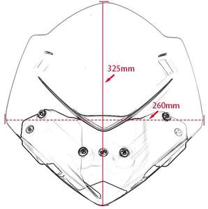 กระจกบังลมมอเตอร์ไซค์ xxun แผ่นบังลมสำหรับ <span class=keywords><strong>Suzuki</strong></span> <span class=keywords><strong>gsxs</strong></span> GSX-S <span class=keywords><strong>1000</strong></span> 2015 2016 2017 2018 2019 <span class=keywords><strong>2020</strong></span> - Product Image 6