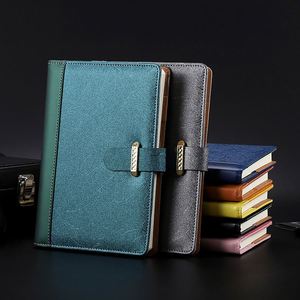 Carnet A5 vintage en cuir PU, bloc-notes personnalisé, planificateur budgétaire, reliure cousue à l'or, couverture rigide, 100 feuilles - Product Image 1