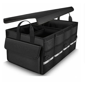 Organizzatore Pieghevole Resistente per <span class=keywords><strong>Bagagliaio</strong></span> di SUV e Camion con Coperchio in Oxford e Poliestere per lo Stoccaggio - Product Image 2
