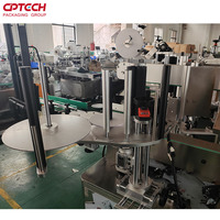 Machine d'étiquetage automatique CPTECH pour bouteilles de détergent, double face (avant et arrière)