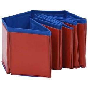 สระว่ายน้ำ W2B พีวีซีสีแดงสำหรับสุนัขขนาด31.5x7.9วัสดุสแตนเลสพับได้ - Product Image 3