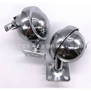 Furniture Casters Swivel With Brake 63mm Diameter Alloy <b>Wheel</b> Durable <b>For</b> Wooden Boards Bedside <b>Tables</b> Carpets - Product Image 4