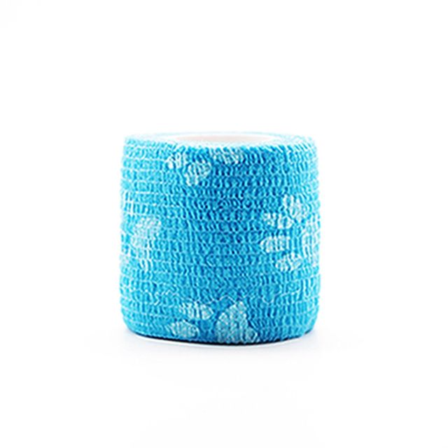 2 inch blue with paw