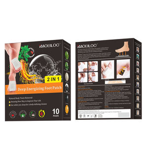 持続可能なエネルギーと全体的なバランスの口の鼻と体のパッチのための伝統的な高麗人参とアシュワパンダのデトックスフットパッド - Product Image 4