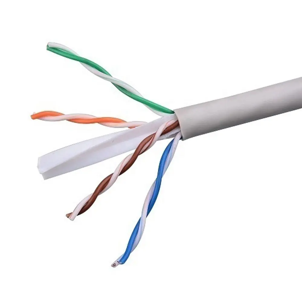 Kabel Lan SFTP/FTP/UTP Cat 6 CAT5 Teruji Massal Luar Ruangan 23 Kabel Ethernet Jaringan Pengukur Amerika