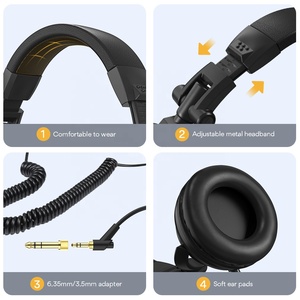 MAONO <span class=keywords><strong>Filaire</strong></span> En Temps Réel Hifi Moniteur <span class=keywords><strong>Casque</strong></span> pour Podcasting Microphone DJ <span class=keywords><strong>Casque</strong></span> Gaming Studio Over-ear Écouteurs Casques - Product Image 2