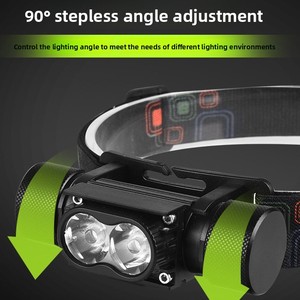 Linterna Frontal Recargable Súper Brillante e Impermeable Ganhai con Batería 18650 Reemplazable, Larga Duración, Alcance de 100m, Montable en la Cabeza - Product Image 3