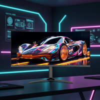 Moniteur de jeu incurvé HDR haute luminosité MVA 34 pouces 165 Hz 1800R 3440x1440 avec interface DP et haut-parleurs pour PC
