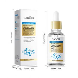 Soin de la <span class=keywords><strong>peau</strong></span> coréen SADOER Sérum triple collagène lissant et apaisant Sérum rajeunissant, hydratant et nourrissant pour peaux sèches - Product Image 6