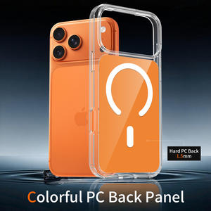 Funda Nueva <span class=keywords><strong>de</strong></span> Fábrica <span class=keywords><strong>de</strong></span> Alta Calidad para iPhone 17 Pro Max con Cubierta Trasera Naranja Anti-Rayones, Magnética, con Bolsas <span class=keywords><strong>de</strong></span> Aire Integradas - Product Image 3