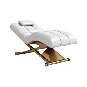Table de soin électrique pour cils et visage, lit de massage réglable pour salon de beauté, mobilier de salon rembourré - Product Image 5