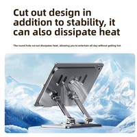Support de tablette Yanjin J58, bureau, rotation à 360 degrés, métal, pliable, portable, pour iPad, refroidissement, support de jeu