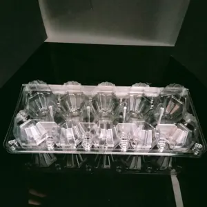 Холодильник на складе прозрачный лоток для яиц коробка 12 ячеек отверстия десятков откидной ПЭТ пластик абсолютно новый пластиковый блистер