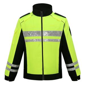 Gilet de sécurité d'hiver pour hommes OEM, classe 2 ANSI, imperméable, haute visibilité, vert, logo personnalisé, vêtements industriels, cyclisme - Product Image 1