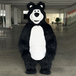 Kostum Cosplay tiup beruang coklat maskot dewasa 2*2.6*3m dapat disesuaikan untuk pesta Halloween hiburan - Product Image 1