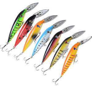 Fabricante Venta caliente plástico cebo duro gran lengua <span class=keywords><strong>de</strong></span> hierro Minnow 14cm/16,2G gran señuelo cebo biónico señuelo <span class=keywords><strong>de</strong></span> pesca - Product Image 2