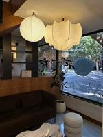 Lampe suspendue en soie Wabi Sabi, style italien nordique, forme d'aile de chauve-souris, pour salon, chambre à coucher, luminaire de plafond personnalisé, OEM ODM