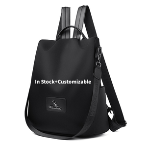 In Stock Customizable Women's Lightweight Minimalist Elegant Zipper Closure Multifunctional <strong>Secure</strong> <strong>Backpack</strong> for Daily Use - Product Image 1