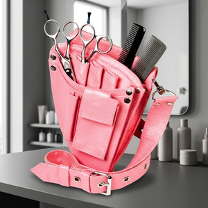 Funda de Cuero PU Quirúrgico Ijrak para Tijeras de Barbero, Bolsa para Herramientas de Salón, Funda para Peluquería, Bolsa de Cintura para Barbería - Product Image 3