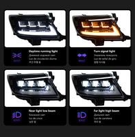 Pour Toyota Hilux Vigo 2012 2013 2014, ensemble de phares LED, paire, blanc, lentille de projecteur DRL, remplacement de lampe pour pick-up, 12V
