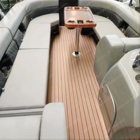 Bateau ponton sportif en aluminium Allhouse Bay Runner de 21 pieds avec logo personnalisé, rail de marche latéral et boîte à poissons, haute vitesse