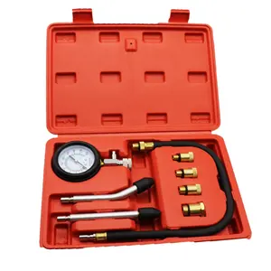 Automotive Petrol Engine Compression Tester Test Kit Gauge Car Motorcycle Tool