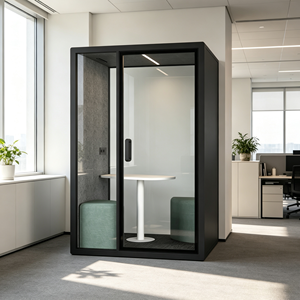 Cabina Telefonica Insonorizzata Portatile, Cabina Acustica Mobile, Postazione di Lavoro Silenziosa per Chiamate in Ufficio Open Space - Product Image 1
