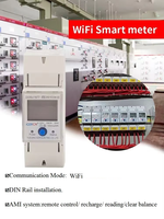 Medidor de energía inteligente WiFi IGERCN bobina monofásica KWH/medidor de vatios prepago medidor de energía eléctrica inteligente Wifi