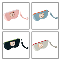Étui à lunettes en silicone résistant à l'eau, fermeture éclair, pour voyage, plage, boîte de rangement pour lunettes à usage spécial