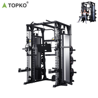 Équipement de fitness domestique TOPKO : Banc de musculation, Cadre de squat, Smith commercial, Appareil d'entraînement complet, Rack Smith multifonctionnel