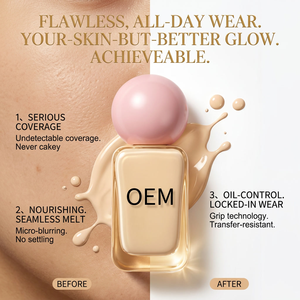 Base <span class=keywords><strong>de</strong></span> Maquillaje Profesional <span class=keywords><strong>de</strong></span> Larga Duración, Mate, <span class=keywords><strong>de</strong></span> Cobertura Total, Resistente al Agua, Control <span class=keywords><strong>de</strong></span> Ojeras, <span class=keywords><strong>Corrector</strong></span> Personalizado, Control <span class=keywords><strong>de</strong></span> Grasa <span class=keywords><strong>de</strong></span> la Piel - Product Image 2